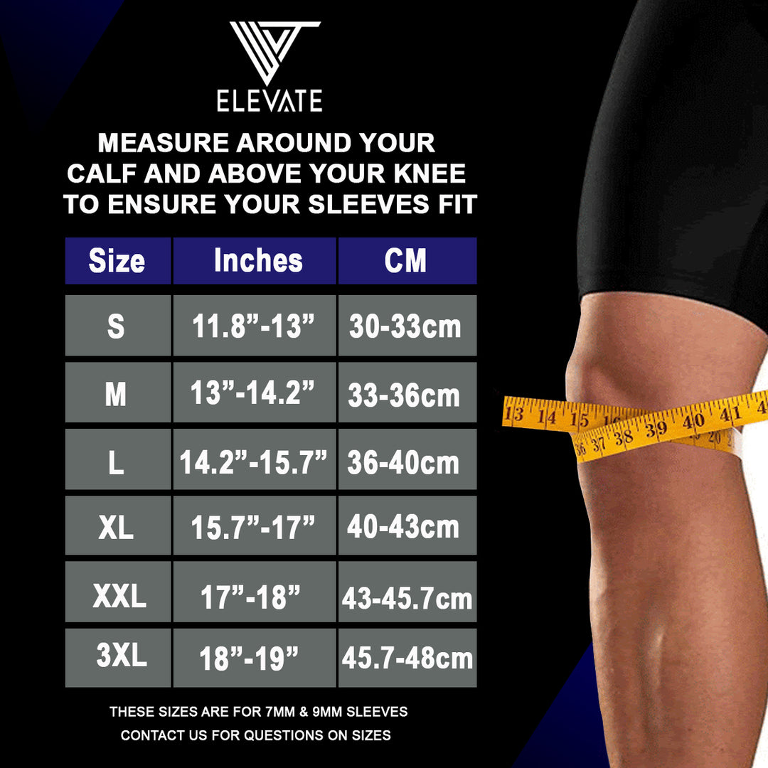 Elevate Knee Sleeves - Weightlifting Sleeves Perfect For Squats