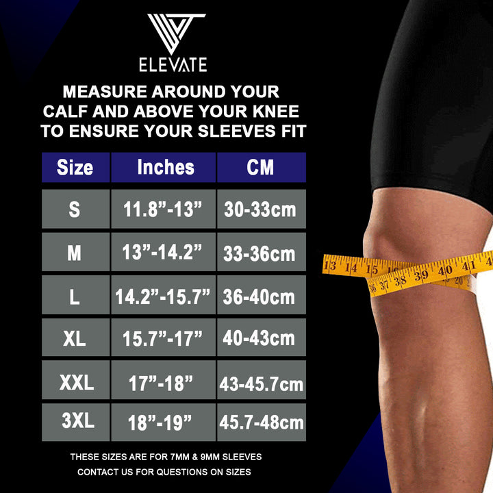 Elevate Knee Sleeves - Weightlifting Sleeves Perfect For Squats